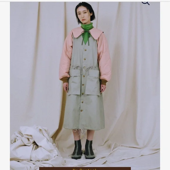 workware bolero OS. NWT dusty pink and olive green. Reversible! - Picture 1 of 4